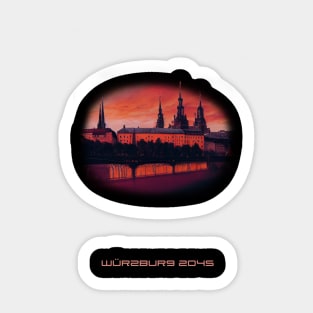 Futuristic Würzburg 2045 Artwork Sticker